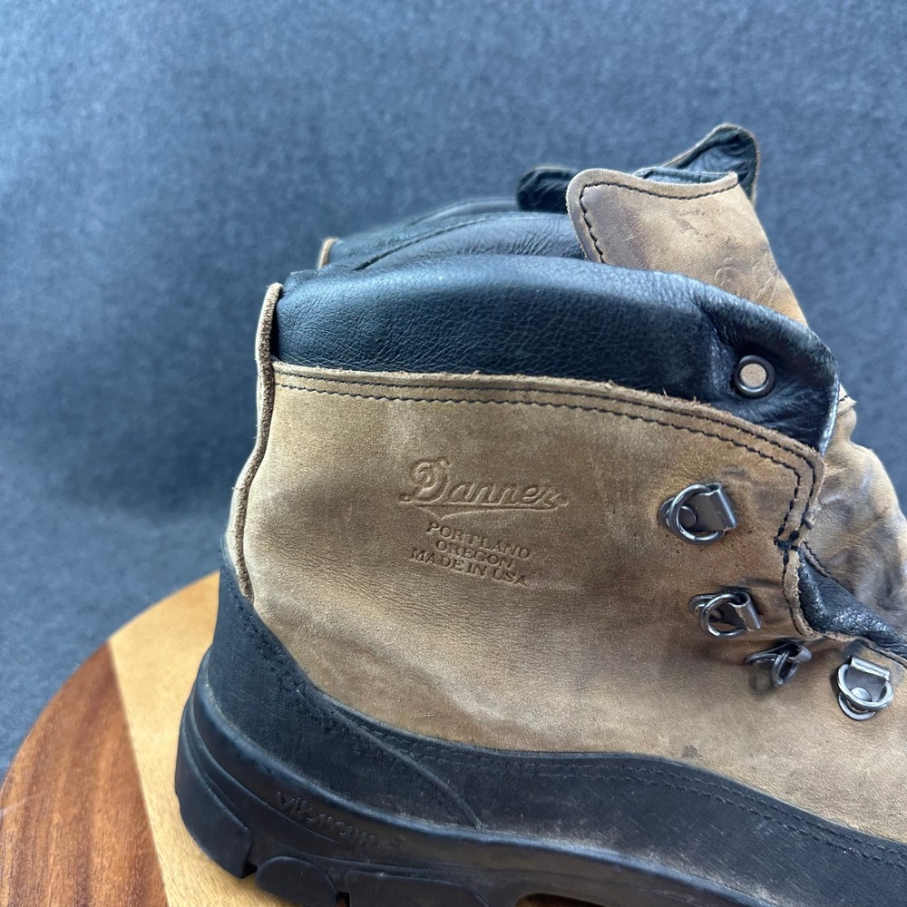Danner Combat Hiker Leather Boots Vibram 43513X Men's Size 13W Made in USA - Picture 2 of 12